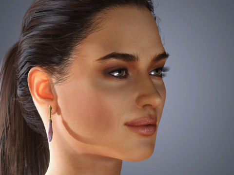 Irina Shayk Character Low-poly 3Dモデル