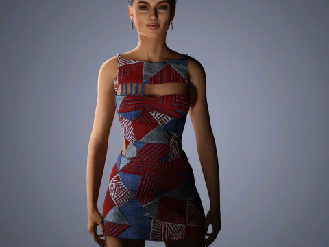 Irina Shayk Character Low-poly 3D Model