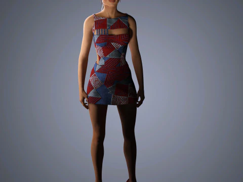 Irina Shayk Character Low-poly 3D Model