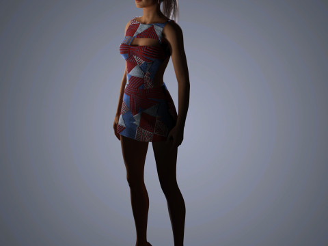Irina Shayk Character Low-poly 3Dモデル