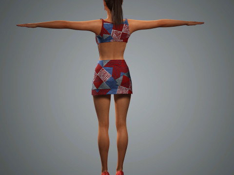 Irina Shayk Character Low-poly 3Dモデル