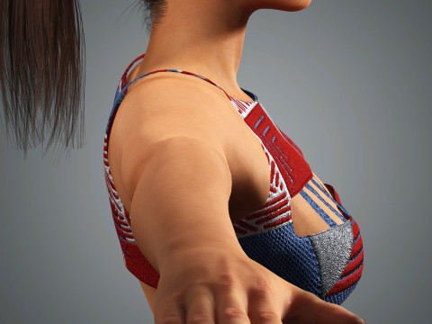 Irina Shayk Character Low-poly 3Dモデル