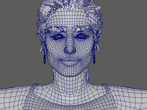 Irina Shayk Character Low-poly 3Dモデル