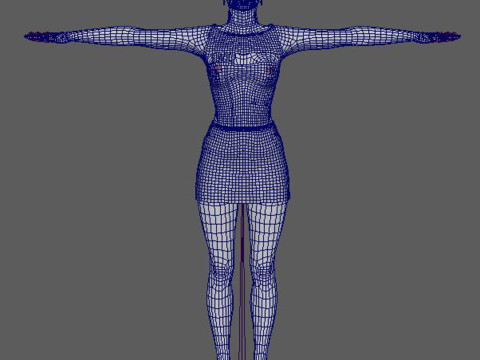 Irina Shayk Character Low-poly 3Dモデル