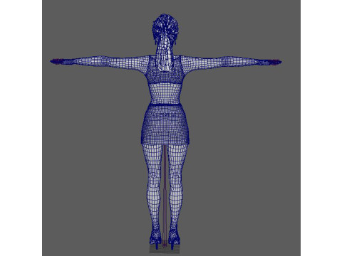 Irina Shayk Character Low-poly 3Dモデル