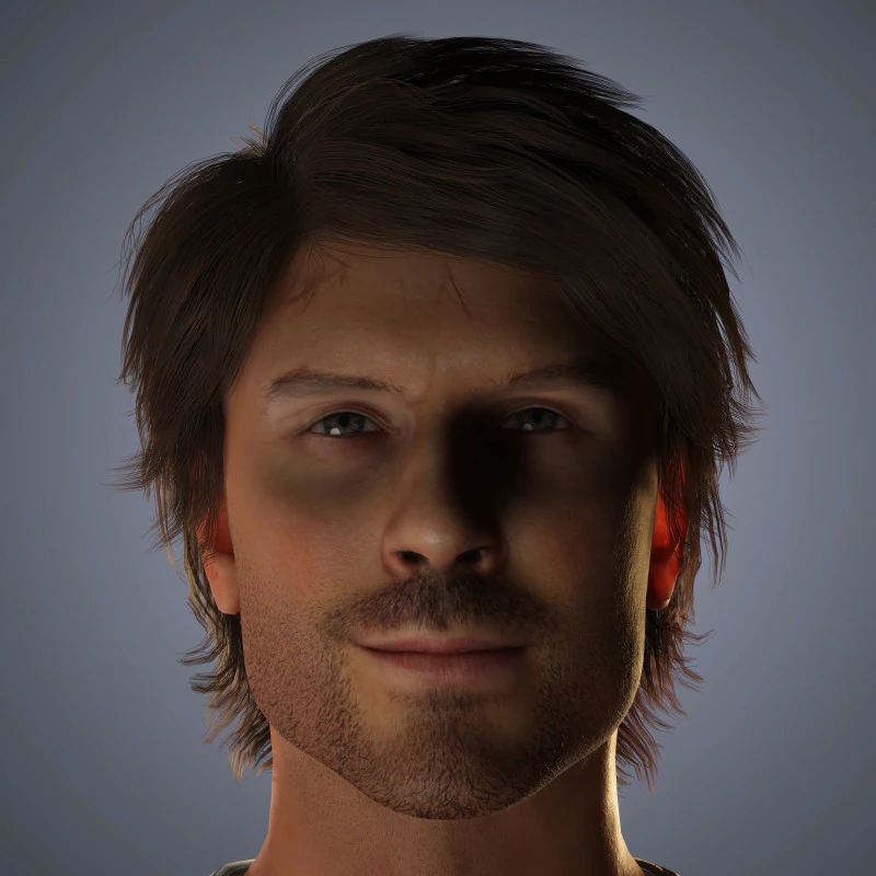 Somerhalder-Charakter 3D Modell .c4d .max .obj .3ds .fbx .stl .blend