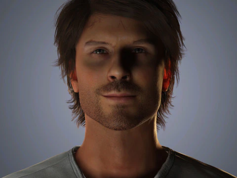 Somerhalder-Charakter 3D Modell