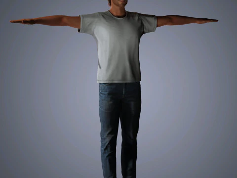 Somerhalder-Charakter 3D Modell