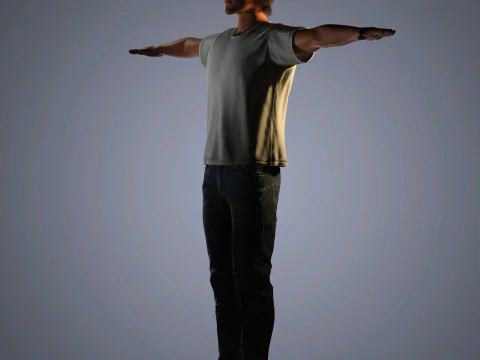 Somerhalder-Charakter 3D Modell