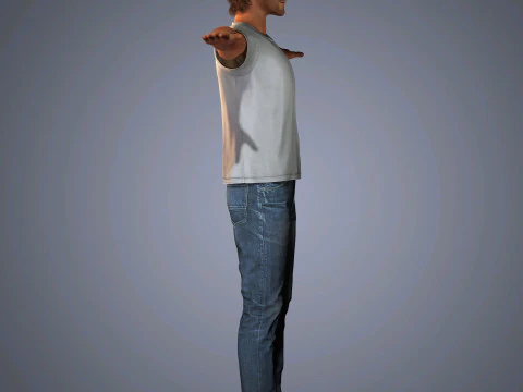 Somerhalder-Charakter 3D Modell