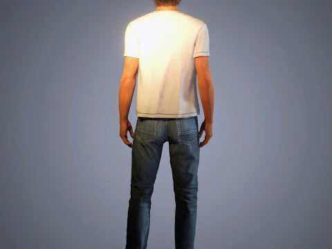 Somerhalder-Charakter 3D Modell