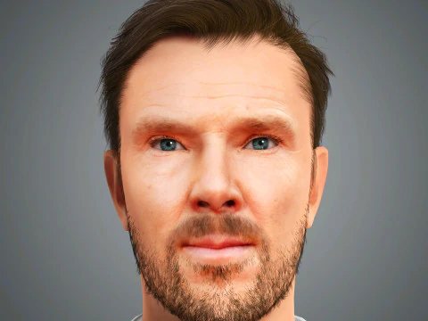 Benedict Cumberbatch Character 3D Model