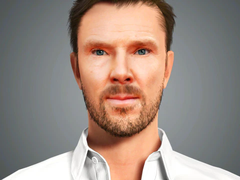 Benedict Cumberbatch Character 3D Model