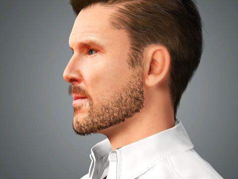 Benedict Cumberbatch Character Model 3D