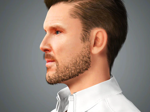 Benedict Cumberbatch Character 3D Model