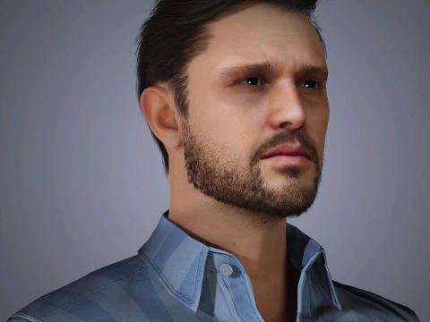 Kit Harington Character 3D Model