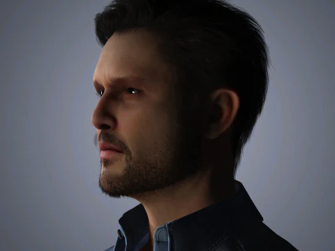 Kit Harington Character 3D Model