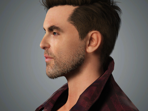 Chris Pine Character 3Dモデル