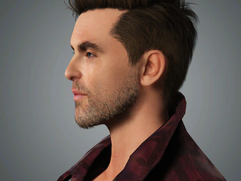 Chris Pine Character 3D Model