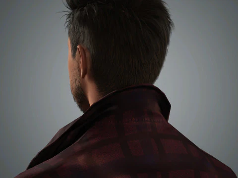 Chris Pine Character 3D Model