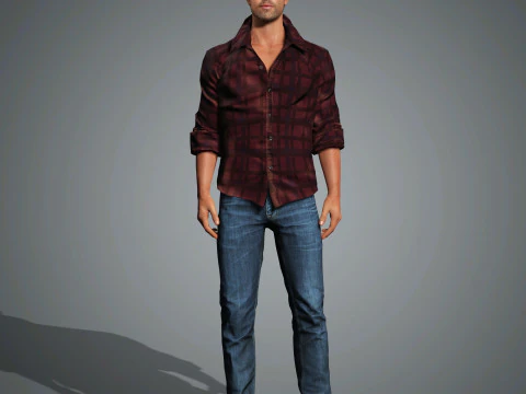 Chris Pine Character 3D Model