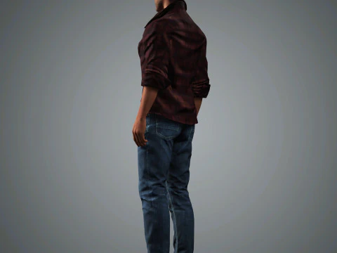 Chris Pine Character 3D Model