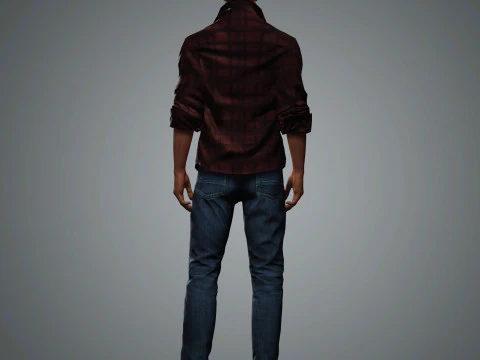 Chris Pine Character 3D Model