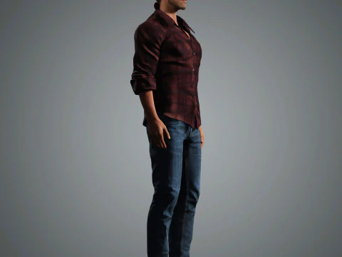 Chris Pine Character 3D Model