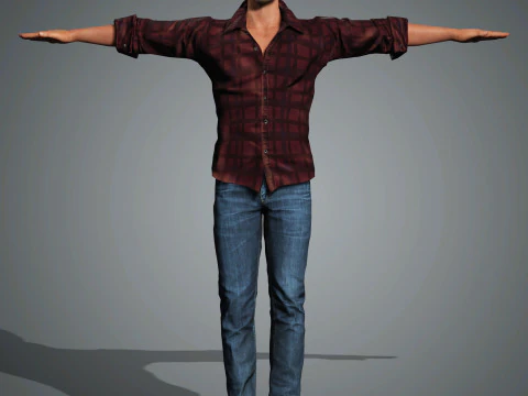 Chris Pine Character 3D Model