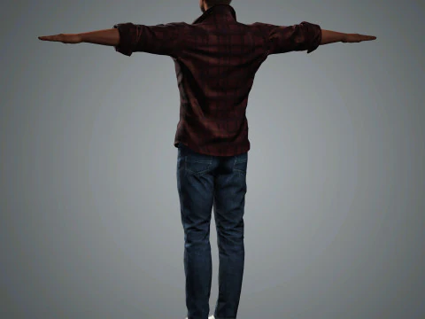 Chris Pine Character 3D Model