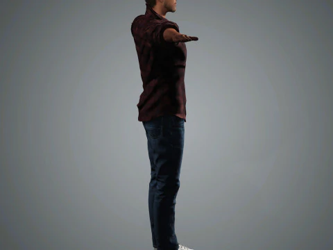 Chris Pine Character 3D Model