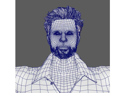 Chris Pine Character 3D Model