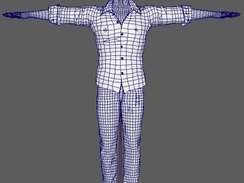 Chris Pine Character 3D Model