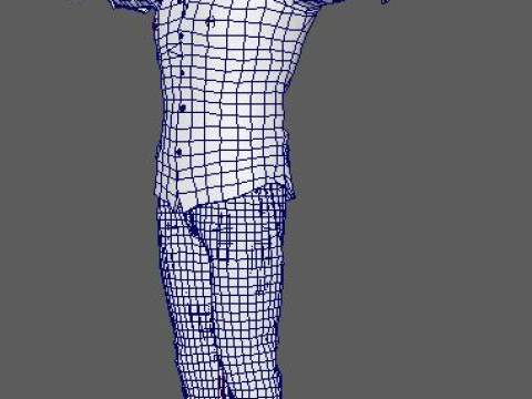 Chris Pine Character 3D Model