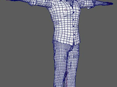 Chris Pine Character 3D Model