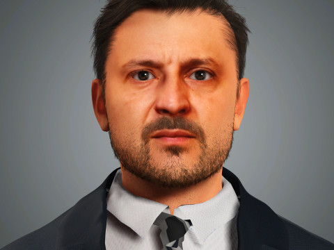 Volodymyr Zelenskyy Character 3D Model