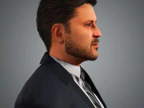 Volodymyr Zelenskyy Character 3D Model