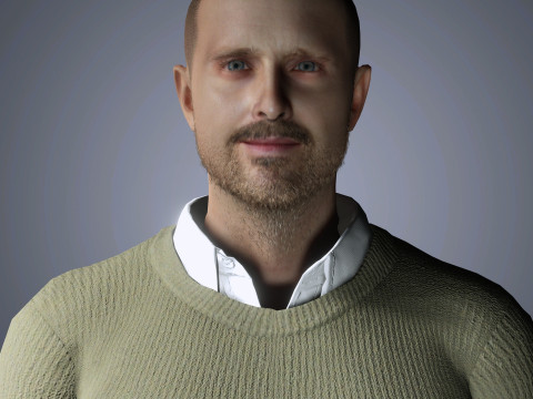 Aaron Paul Character Modelo 3D
