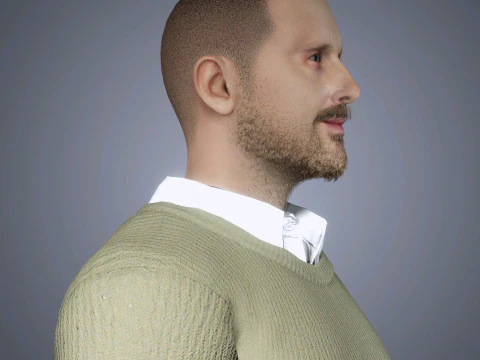 Aaron Paul Character 3D Model