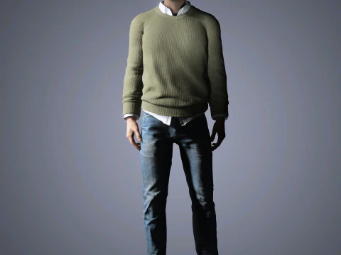 Aaron Paul Character 3D Model