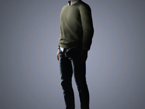 Aaron Paul Character 3D Model