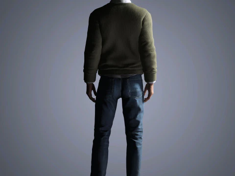 Aaron Paul Character 3D Model