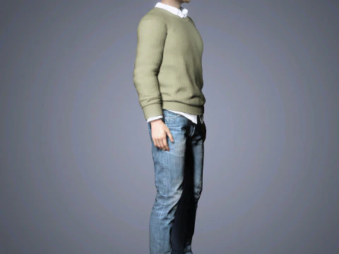 Aaron Paul Character 3D Model