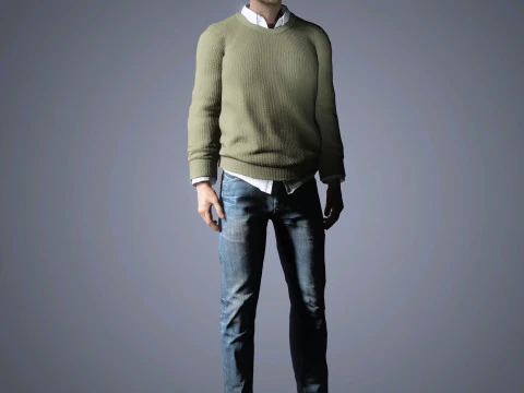 Aaron Paul Character 3D Model