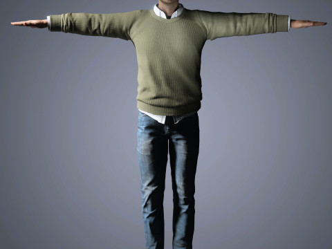 Aaron Paul Character Modelo 3D