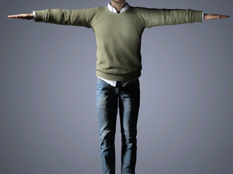 Aaron Paul Character 3D Model