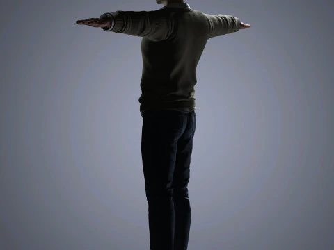 Aaron Paul Character 3D Model