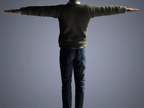 Aaron Paul Character 3D Model