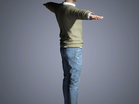 Aaron Paul Character Modelo 3D