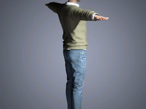 Aaron Paul Character 3D Model